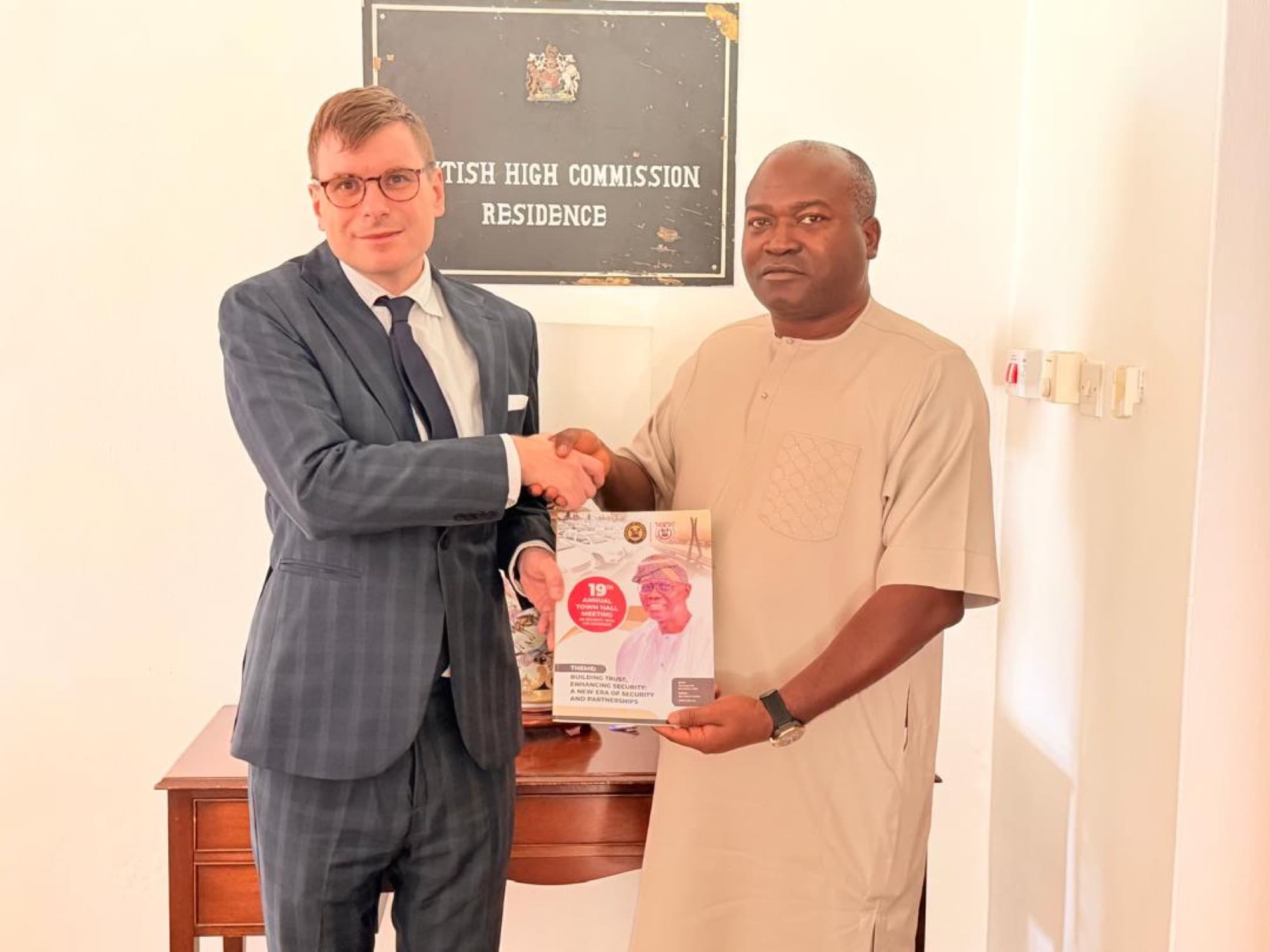 Dr. Ogunsan at the British Deputy High Commission